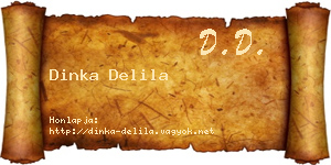 Dinka Delila névjegykártya